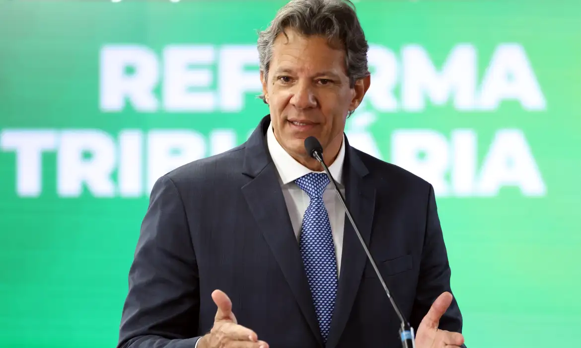 Brasília (DF), 13/01/2026 - O ministro da Fazenda, Fernando Haddad, participa do lançamento da plataforma digital da Reforma Tributária, na sede do Serviço Federal de Processamento de Dados (Serpro). Foto: Valter Campanato/Agência Brasil