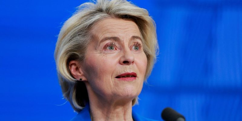 European Commission President Ursula von der Leyen holds a press conference during a European Union leaders' summit, in Brussels, Belgium December 19, 2025. Reuters/Stephanie Lecocq/Arquivo/Proibida reprodução