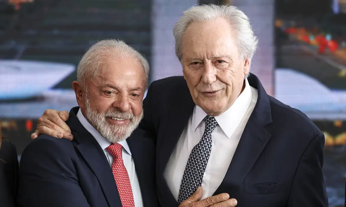 Brasília (DF), 08/01/2026 - O presidente Luiz Inácio Lula da Silva e o ministro da Justiça, Ricardo Lewandowski, participam da cerimônia relativa aos atos antidemocráticos de 8 de janeiro e assinatura de veto integral ao PL da Dosimetria. Foto: Marcelo Camargo/Agência Brasil