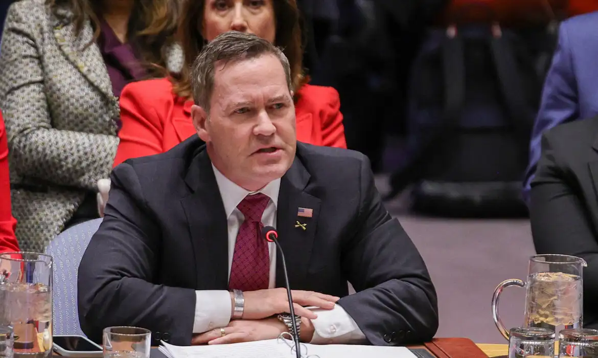 Ambassador Mike Waltz deliver remarks at the Threats to international peace and security - Security Council, 10085th meeting. The Situation in Venezuela. Foto: Don Conahan/ONU