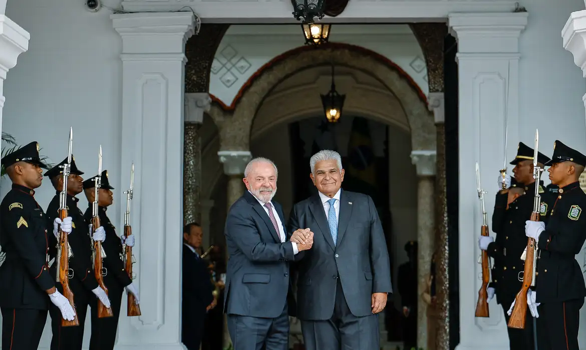 Cidade do Panamá, 28/01/2026 - Presidente da República, Luiz Inácio Lula da Silva, durante reunião com o Presidente da República do Panamá, José Raúl Mulino, Palácio Presidencial. Foto: Ricardo Stuckert/PR