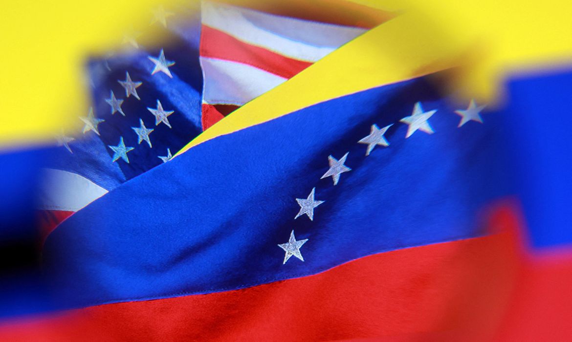 Ilustração mostra bandeiras dos EUA e da Venezuela
2/12/2025 REUTERS/Dado Ruvic