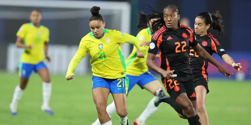 Brasil empata sem gols com a Colômbia na fase de grupos da Copa América Feminina de futebol, em 25-07-2025 - seleção feminina