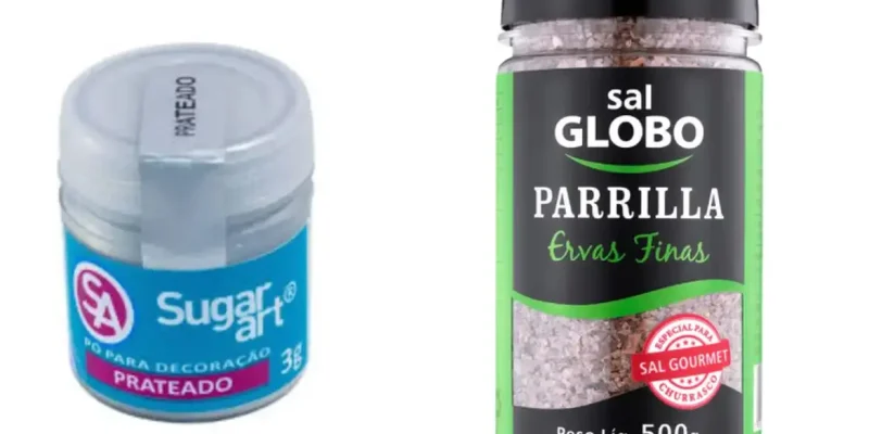 27/01/2026 - Anvisa suspende marcas de sal grosso e pó para decoração usados em alimentos. Madi Comércio e Indústria de Artigos para Festas
- Sal Grosso Iodado (Ervas Finas) da marca Globo, fabricado pela Brasisal Alimentos Ltda. Foto: Reprodução Ecommerce/Internet