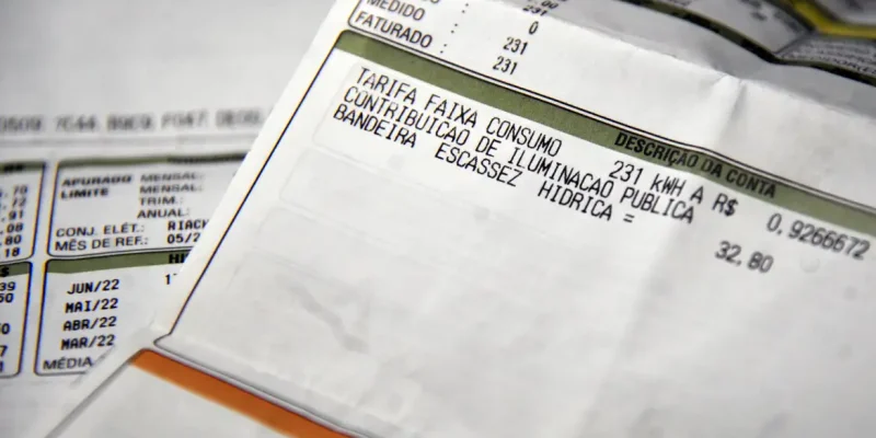 Conta de energia elétrica