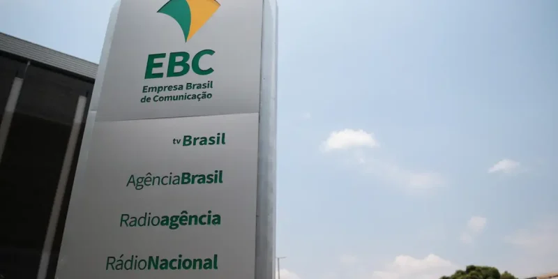 Fachada da sede da EBC em Brasília.
