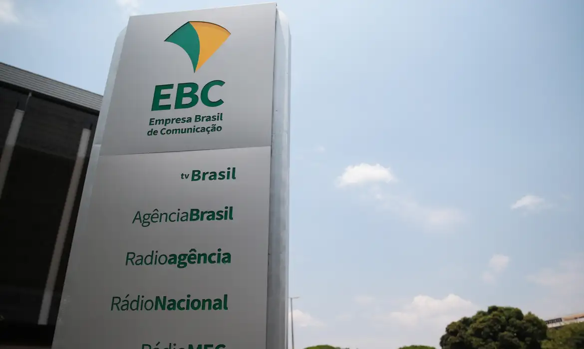 Fachada da sede da EBC em Brasília.