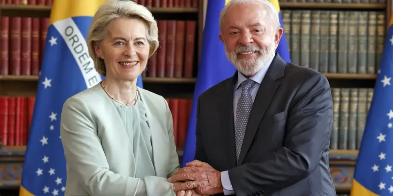 Rio de Janeiro (RJ), 16/01/2026 - O presidente da República, Luiz Inácio Lula da Silva, recebe a presidente da Comissão Europeia (CE), Ursula van der Leyen, para reunião no Palácio do Itamarati antes da assinatura do acordo Mercosul - União Européia. Foto: Tânia Rêgo/Agência Brasil