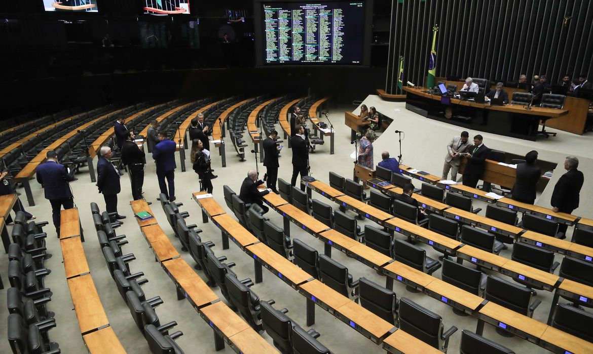 Brasília (DF) 06/02/2025  - Plenário da câmara dos deputados, durante sessão deliberativa virtual para a votação de propostas. Na pauta, sete projetos de decreto legislativo sobre acordos internacionais firmados pelo Brasil.
Foto Lula Marques/ Agência Brasil