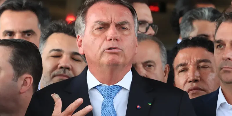 Brasília (DF), 26/03/2025  - Ex-presidente Jair Bolsonaro durante declaração a imprensa após virar Réu no STF. Foto: Lula Marques/Agência Brasil