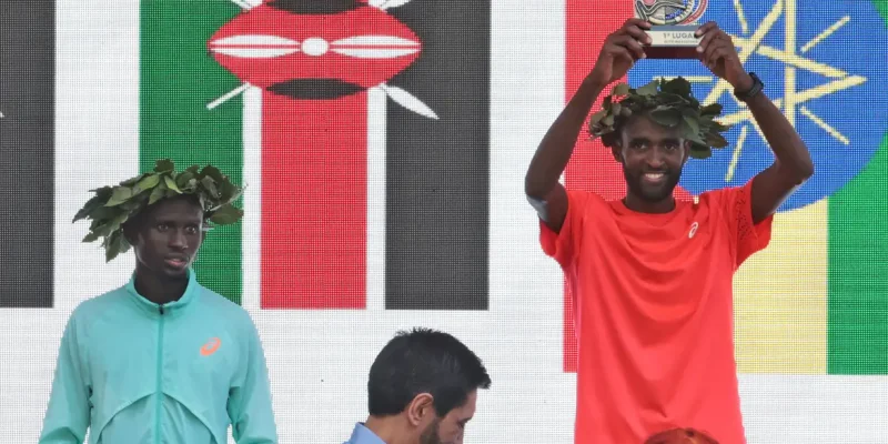 São Paulo (SP), 31/12/2025 - Atleta Muse Gizachew, vencedor da categoria masculina da 100ª Corrida Internacional de São Silvestre. Foto: Paulo Pinto/Agencia Brasil