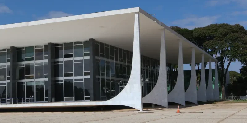 Palácio do Supremo Tribunal Federal na Praça dos Três poderes em Brasília