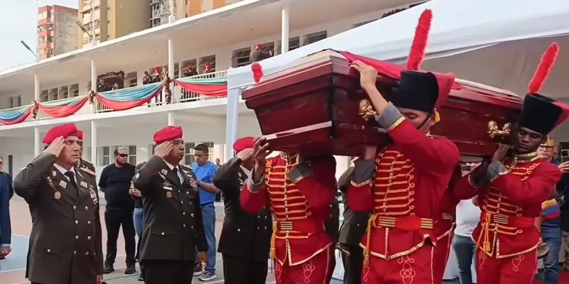 Brasília (DF), 07/01/2026 – Velório de soldados venezuelanos mortos na invasão americana na Venezuela.
Frame Ministerio del Poder Popular para la Defensa