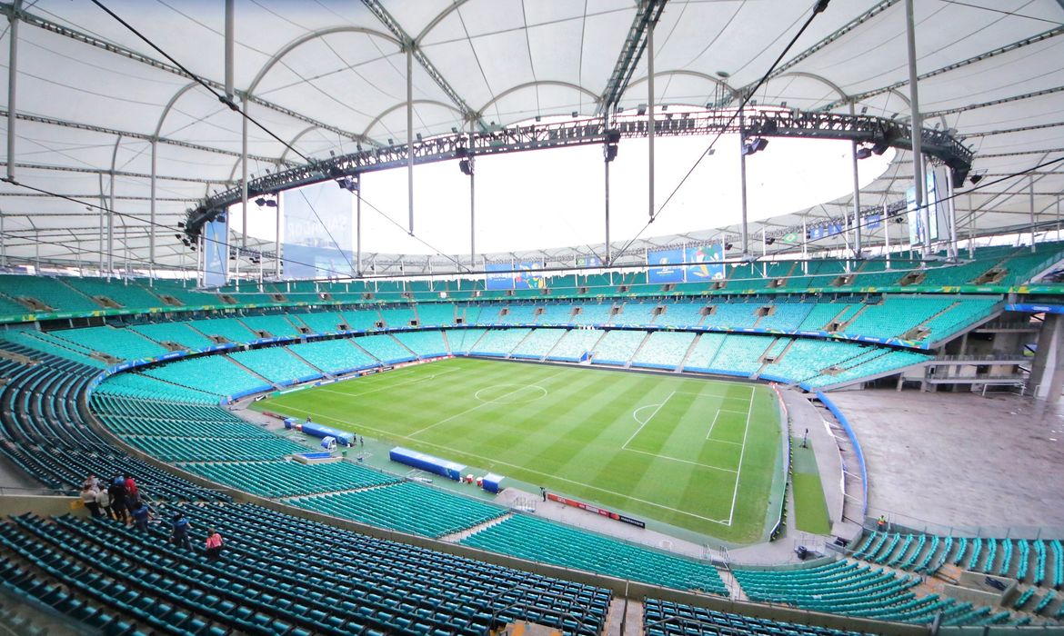 Estádio de Futebol Arena Fonte Nova em Salvador (BA).