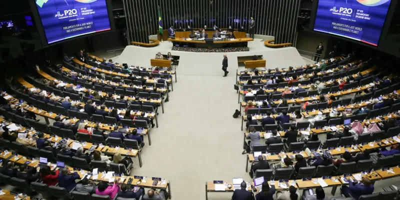 Brasília (DF) 07/11/2024 Abertura oficial da 10ª Cúpula de Presidentes dos Parlamentos do G20 (P20), sediada pela Câmara dos Deputados e pelo Senado Federal no plenário, Ulysses Guimarães.Foto Lula Marques/ Agência Brasil