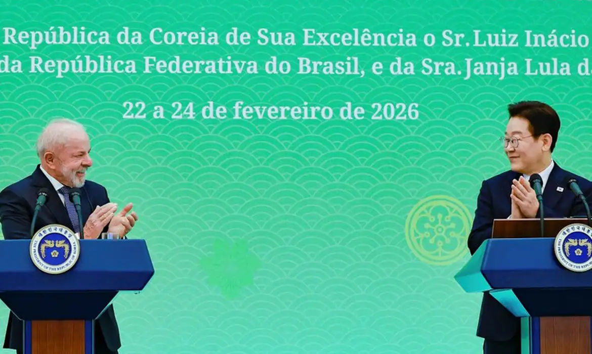 Lula e o presidente da Coreia do Sul
