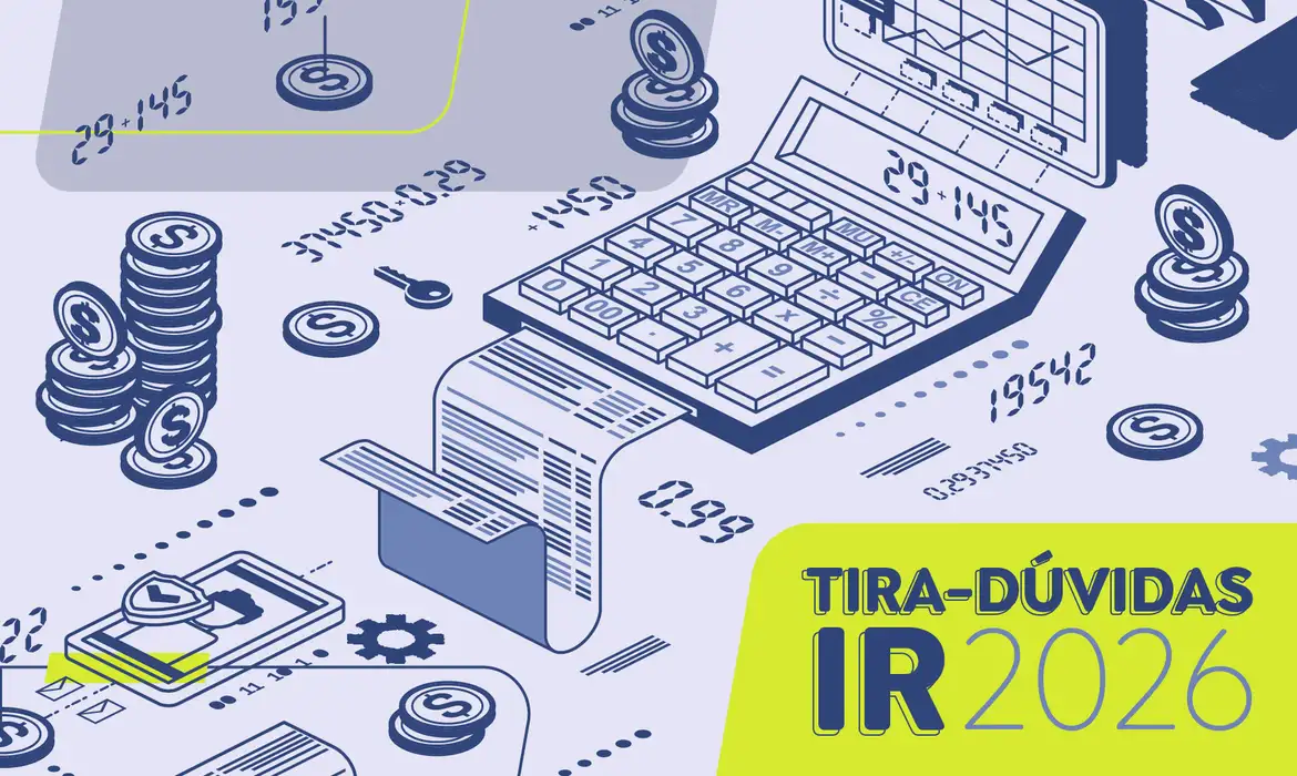 Brasília (DF), 11/03/2026 - Tira-Dúvidas do IRPF de 2026. Arte/Agência Brasil