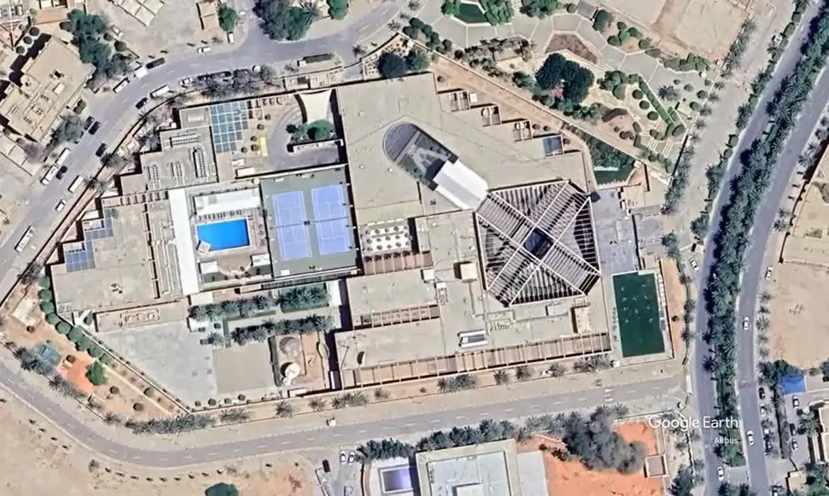 GOOGLE EARTH ANIMATION SHOWING U.S. EMBASSY IN RIYADH. Foto: Google Earth/Reuters - Proibido reprodução