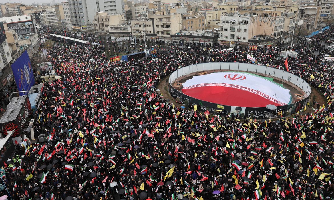 Iranians take part in a protest marking the annual al-Quds Day (Jerusalem Day) on the last Friday of the holy month of Ramadan, amid the U.S.-Israeli conflict with Iran, in Tehran, Iran, March 13, 2026. Majid Asgaripour/WANA (West Asia News Agency) via REUTERS ATTENTION EDITORS - THIS PICTURE WAS PROVIDED BY A THIRD PARTY      TPX IMAGES OF THE DAY