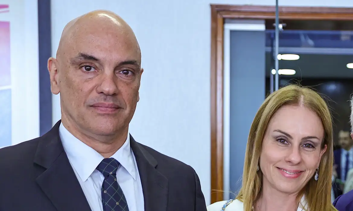 Brasília (DF), 01/01/2023 - Ministro do STF, Alexandre de Moraes, Senhora Viviane Barci de Moraes. Foto: Ricardo Stuckert/PR