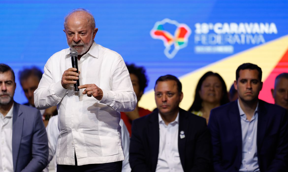 Niterói (RJ), 26/03/2026 – O presidente da República, Luiz Inácio Lula da Silva, participa da cerimônia de abertura da Caravana Federativa do Rio de Janeiro. Foto: Fernando Frazão/Agência Brasil