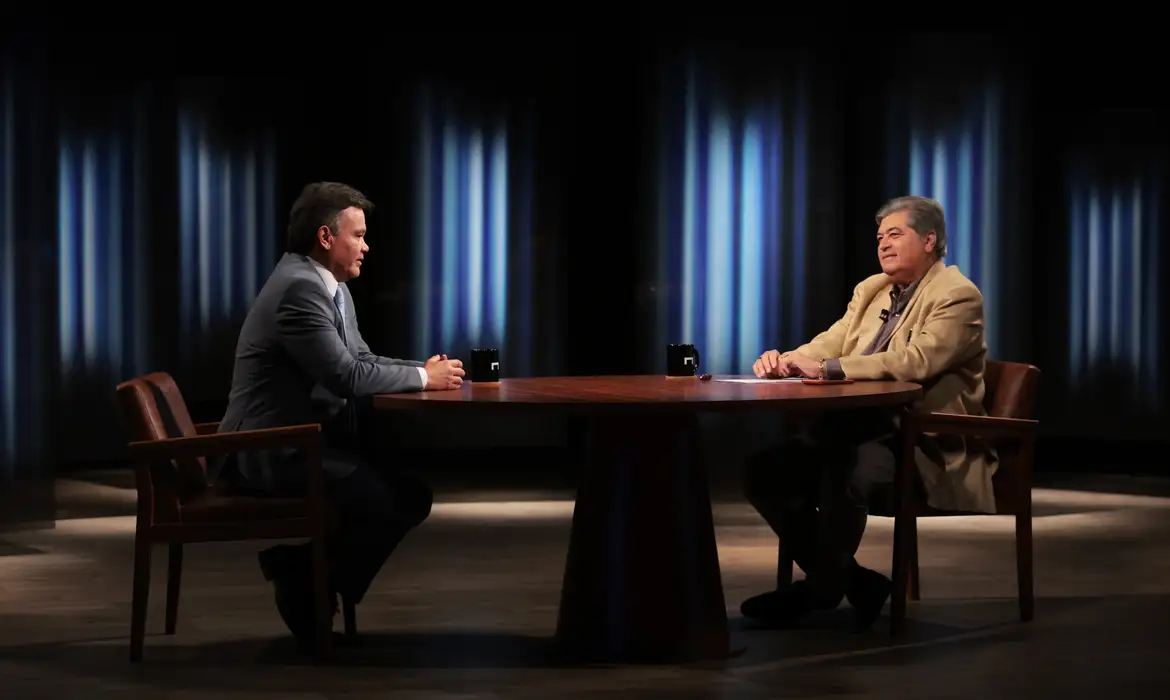 São Paulo (SP), 19/03/2026 - Promotor de Justiça, Lincoln Gakiya, participa do programa Na Mesa com Datena. Foto: Paulo Pinto/Agência Brasil