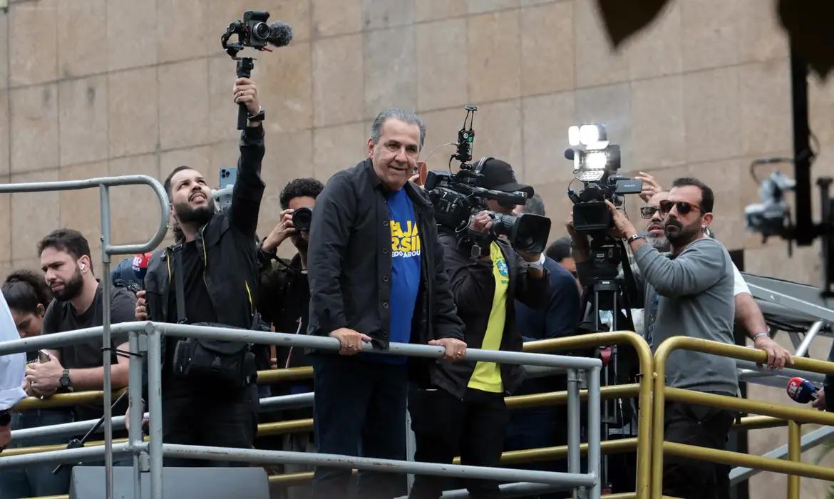São Paulo (SP), 07/09/2025 - Silas Malafaia participa do evento Reaja Brasil, na Avenida Paulista. Foto: Paulo Pinto/Agência Brasil