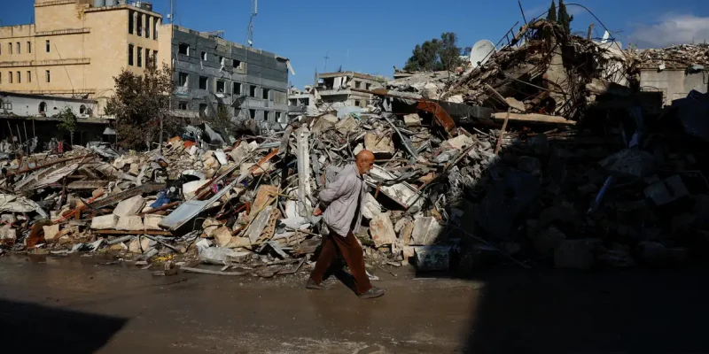 Área destruída no sul do Líbano
 28/11/2024    REUTERS/Adnan Abidi