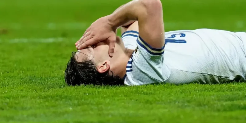 Soccer Football - FIFA World Cup - UEFA Qualifiers - Finals - Bosnia and Herzegovina v Italy - Bilino Polje Stadium, Zenica, Bosnia and Herzegovina - March 31, 2026 Italy's Pio Esposito reacts after missing a chance to score REUTERS/Matteo Ciambelli     TPX IMAGES OF THE DAY