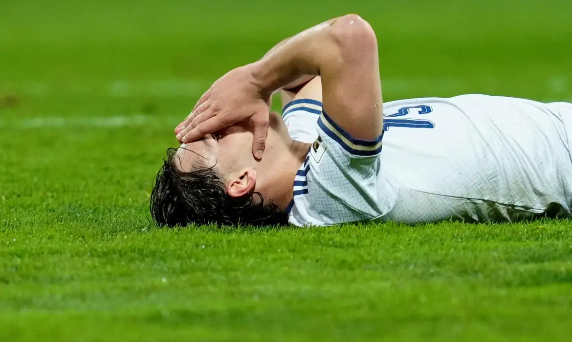 Soccer Football - FIFA World Cup - UEFA Qualifiers - Finals - Bosnia and Herzegovina v Italy - Bilino Polje Stadium, Zenica, Bosnia and Herzegovina - March 31, 2026 Italy's Pio Esposito reacts after missing a chance to score REUTERS/Matteo Ciambelli     TPX IMAGES OF THE DAY