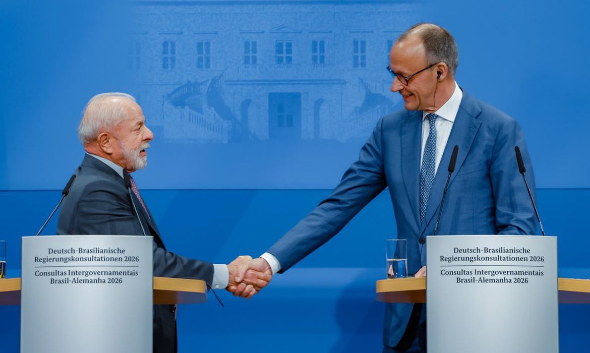 20.04.2026 – Presidente da República, Luiz Inácio Lula da Silva, durante Declaração conjunta à imprensa. Palácio de Herrenhause, Alemanha.

Foto: Ricardo Stuckert / PR