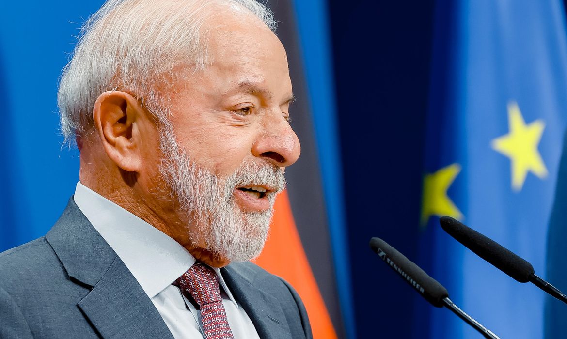 20.04.2026 – Presidente da República, Luiz Inácio Lula da Silva, durante Declaração conjunta à imprensa. Palácio de Herrenhause, Alemanha.

Foto: Ricardo Stuckert / PR