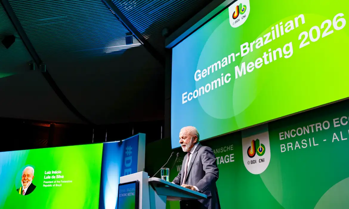20.04.2026 – Presidente da República, Luiz Inácio Lula da Silva, durante Abertura da 42.ª Edição do Encontro Econômico Brasil- Alemanha. “Messegelände Convention Center”, Alemanha.

Foto: Ricardo Stuckert / PR