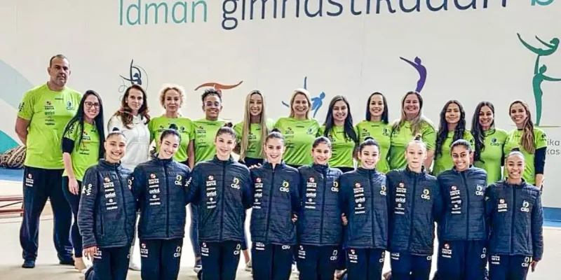 Brasília (DF),  11/04/2026 - Brasil disputa cinco finais em Copa do Mundo de ginástica rítmica.
Foto: CBG/Divulgação