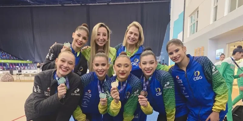 ginástica rítmica, conjunto, Brasil, etapa, Copa do Mundo, Baku 2026, prata