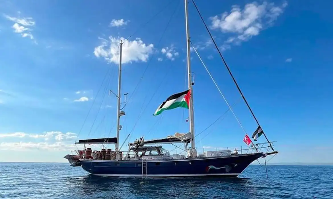 Brasília (DF), 07/06/2025 - Embarcação Madeleine, da Coalizão Flotilha da Liberdade. Foto: gazafreedomflotilla/Instagram