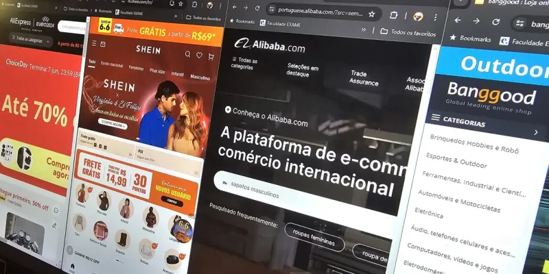 01/06/2024 - Brasília, A chamada “taxa da businha”, cobrança de Imposto de Importação para compras de até US$ 50 (equivalente a cerca de R$ 260), deve ser votada pelo Senado na próxima semana, de acordo com o presidente da Casa, senador Rodrigo Pacheco (PSD-MG). O tributo ganhou esse apelido por impactar principalmente compras de itens de vestuário feminino por meio de varejistas internacionais. Foto: Rafa Neddermeyer/Agência Brasil