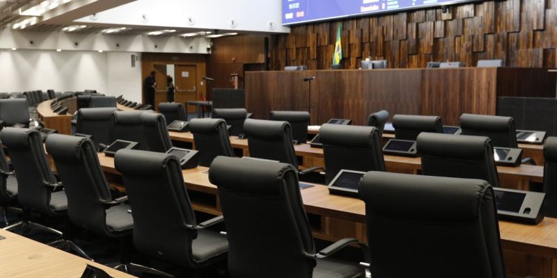 Plenário da nova sede da Assembleia Legislativa do Estado do Rio de Janeiro (Alerj), no Edifício Lúcio Costa, na Rua da Ajuda, centro da cidade.