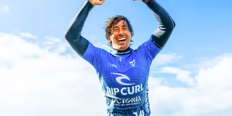 Brasília (DF),  11/04/2026 - Miguel Pupo abre temporada do surfe com vitória em final brasileira
Foto: Cait Miers/2026 World Surf League