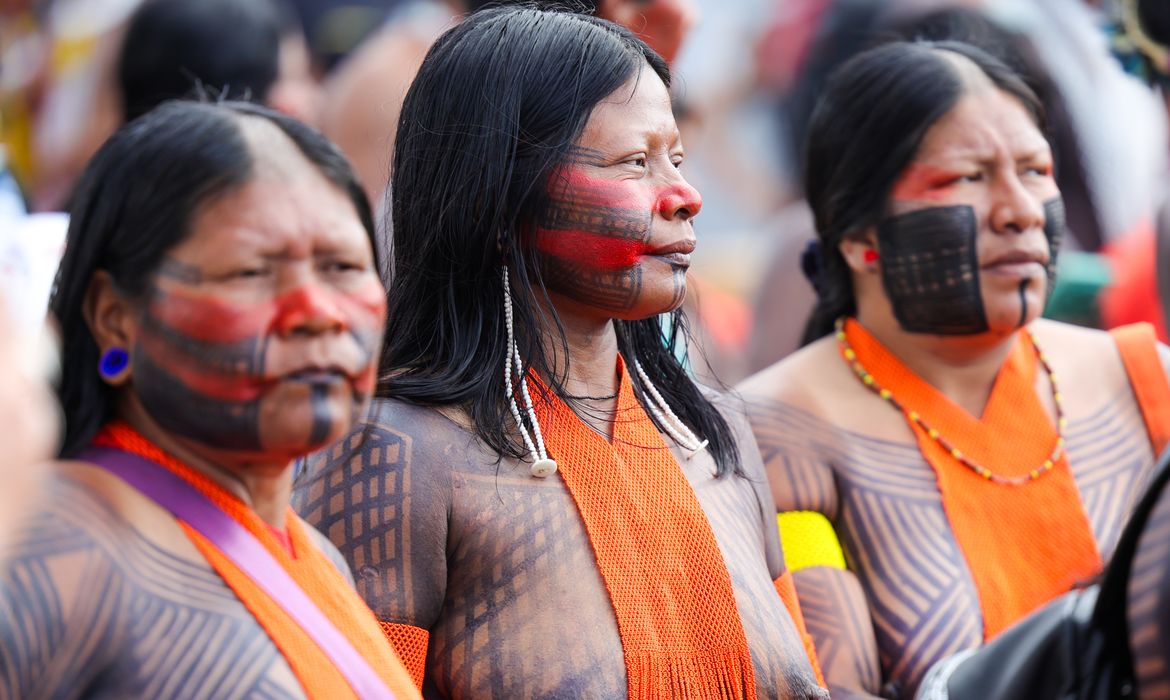 Brasília (DF) 07/04/2026 - Indígenas de todo o país realizam marcha em Brasília em defesa de seus direitos Foto: Fabio Rodrigues-Pozzebom/ Agência Brasil