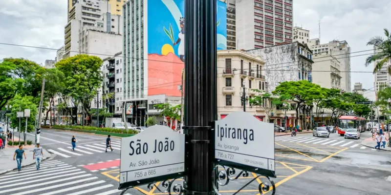 São Paulo (SP), 23/04/2026 - FOTO DE ARQUIVO - Esquina Histórica - Av. São João x Av. Ipiranga. Foto: Edson Lopes Jr/Prefeitura SP