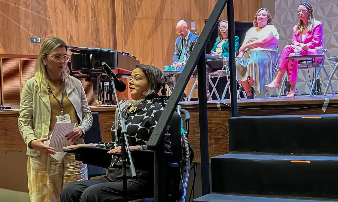 25/08/2023, A Vereadora Luciana Novaes. Campanha Ação pela Inclusão de pessoas com deficiência. Foto: Cristina Indio do Brasil/ Agência Brasil