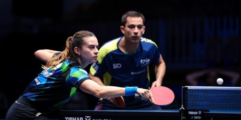 Eslovênia- 20/06/2025 - Hugo Calderano e Bruna Takahashi vão à final de torneio na Eslovênia. Foto  WTT/Divulgação