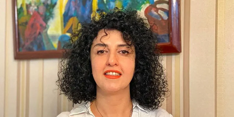 FILE PHOTO: Iranian human rights activist and the vice president of the Defenders of Human Rights Center (DHRC) Narges Mohammadi poses in this undated handout picture. Mohammadi family/REUTERS/File Photo