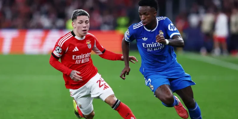 Vinícius Jr., Real Madrid, Gianluca Prestianni, benfica, liga dos campeões