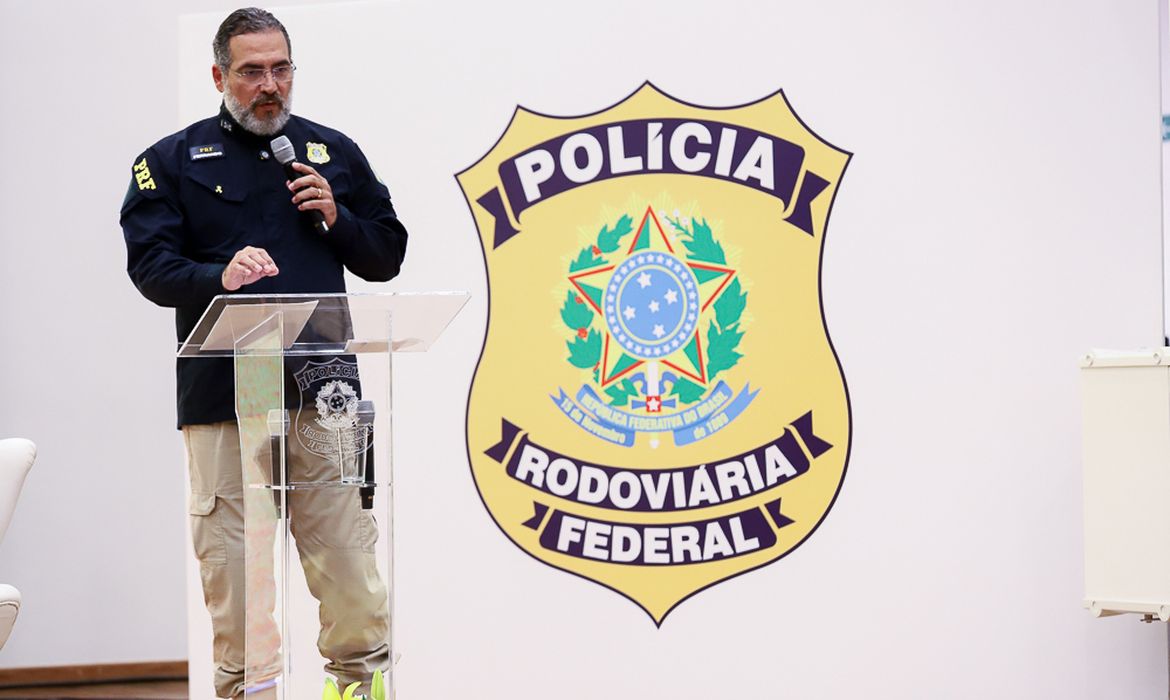 O diretor geral da PRF, Antônio Fernando Souza Oliveira. Lançamento do Maio Amarelo
Local: Sede da PRF
Foto: Tom Costa/MJSP