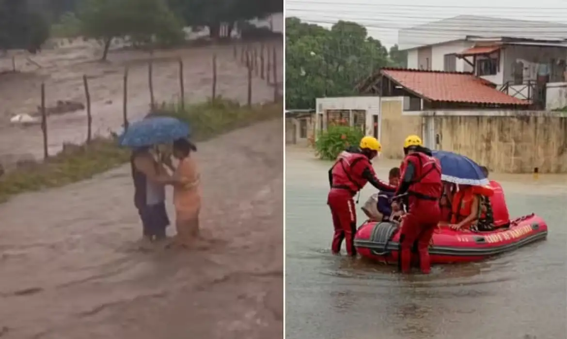 04/05/2026 - Pernambuco e Paraíba têm 12,8 mil desalojados ou desabrigados devido às chuvas, e governo reconhece emergência. Foto: Corpo de Bombeiros de Pernambuco/Divulgação