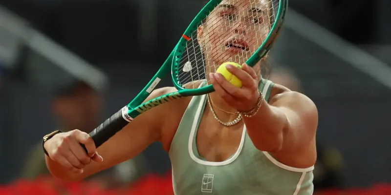 Aryna Sabalenka em Madri
28 de abril de 2026   REUTERS/Violeta Santos Moura