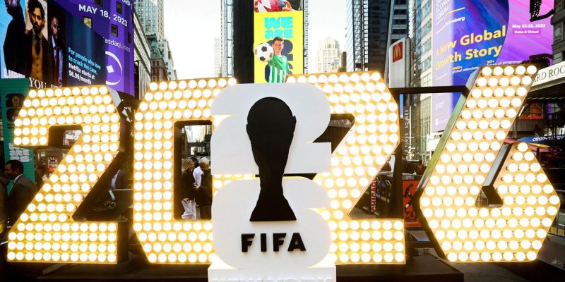 Evento da Copa do Mundo de 2026 em Nova York
18 de maio de 2023    REUTERS/Brendan McDermid