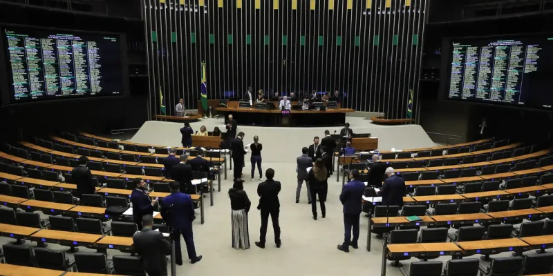 Brasília (DF) 06/02/2025  - Plenário da câmara dos deputados, durante sessão deliberativa virtual para a votação de propostas. Na pauta, sete projetos de decreto legislativo sobre acordos internacionais firmados pelo Brasil.
Foto Lula Marques/ Agência Brasil